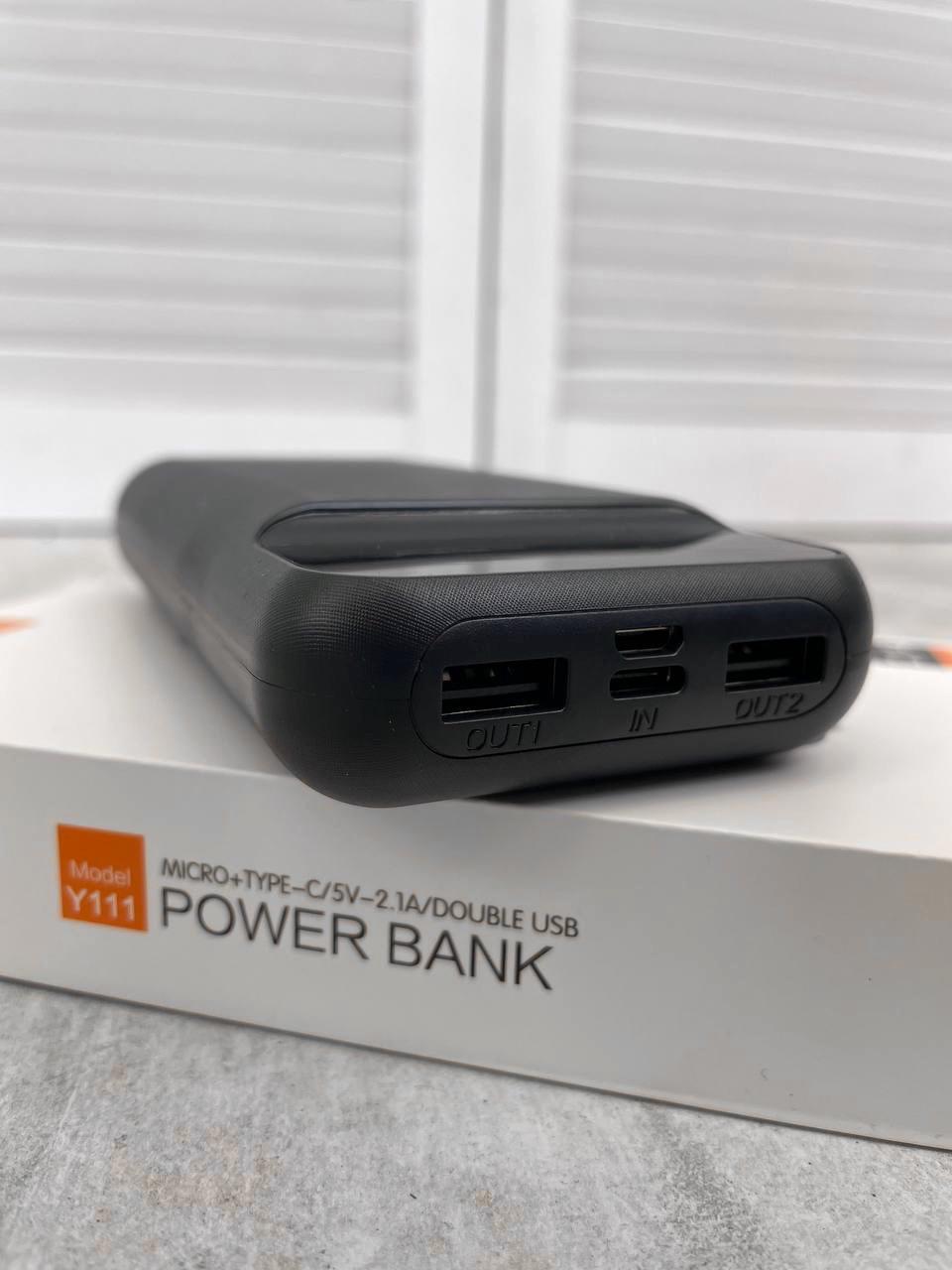 Портативна батарея Power Bank WUW Y111 20000 mAh Black (W200001) - фото 6