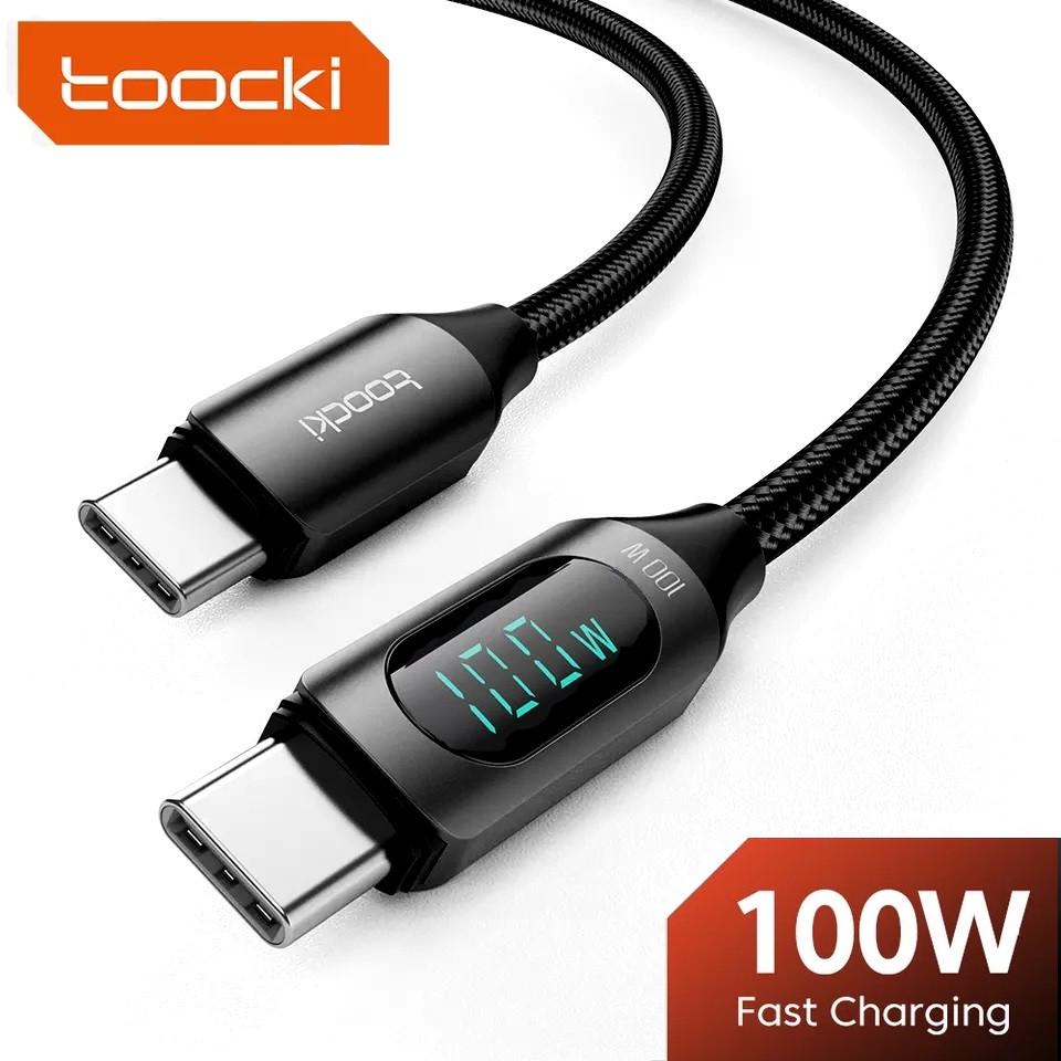 Кабель Toocki Type-C PD 100w Fast Charge с дисплеем Black (25397331) - фото 9