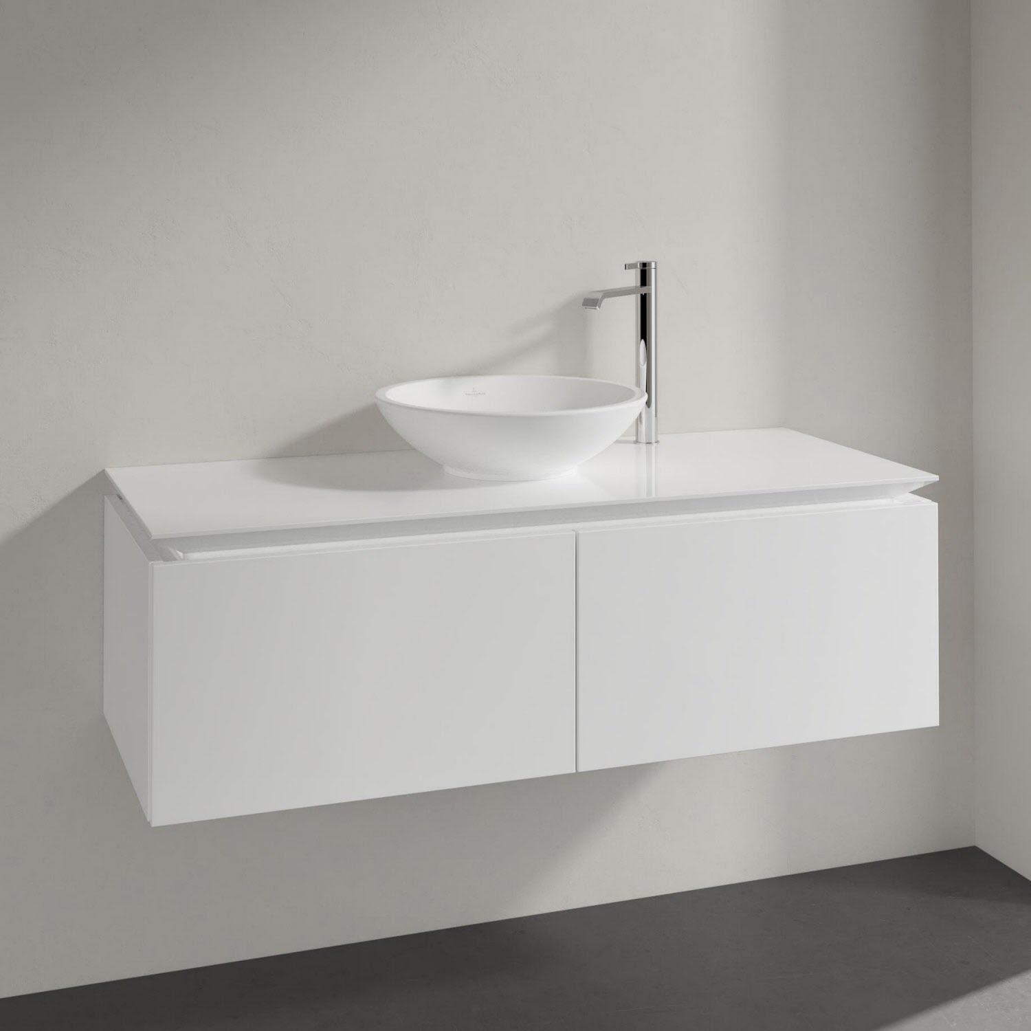 Тумба під умивальник підвісна Villeroy &amp; Boch Legato B60900DH 120x38x50 см Білий (141915) - фото 6