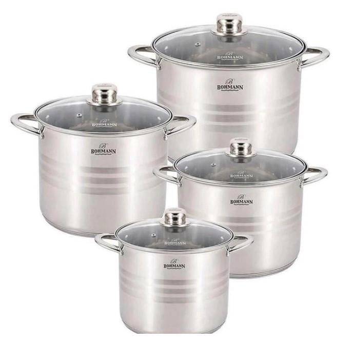 Набор кастрюль Bohmann BH-004 8 пр.