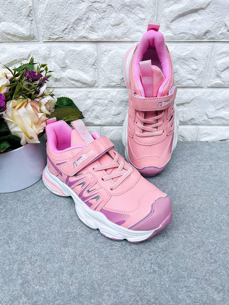 Кросівки для дівчинки Xifa 1689 р. 34 20 см Рожевий (1689-2)