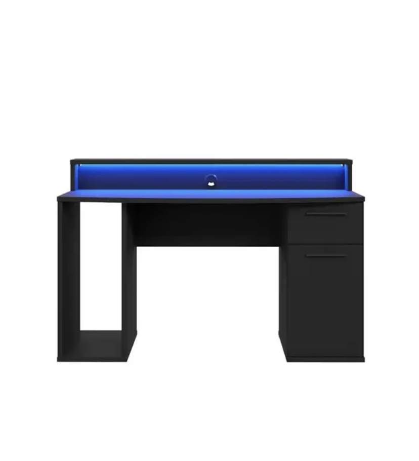 Компьютерный стол Mebellini Комбо Classic 1350х710/860х600 мм Антрацит (арт.SKEP1000-062) - фото 3