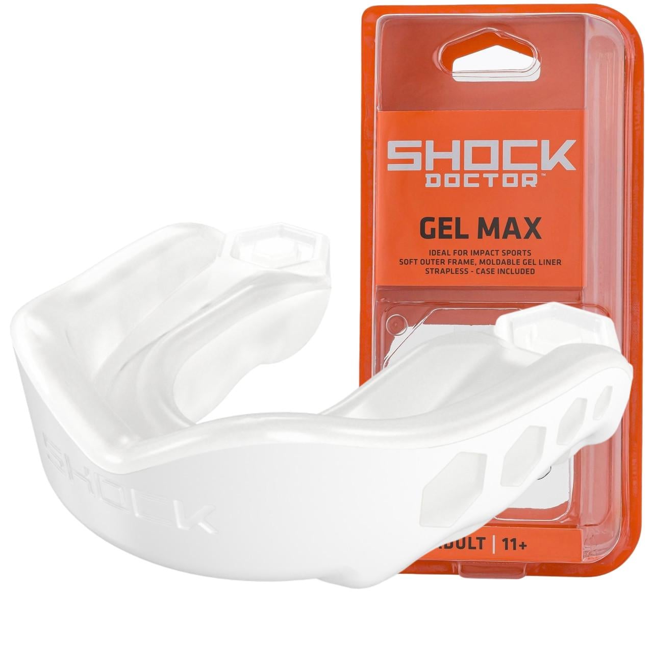 Капа Shock Doctor Gel Max доросла вік 11+ White (61950-TC-AD)