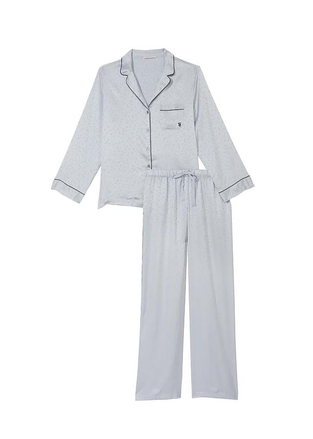 Пижама сатиновая Victoria's Secret рубашка/штаны S Нежно-фиолетовый (74802997) Пижама сатиновая Victoria's Secret рубашка/штаны S Нежно-фиолетовый (74802997)