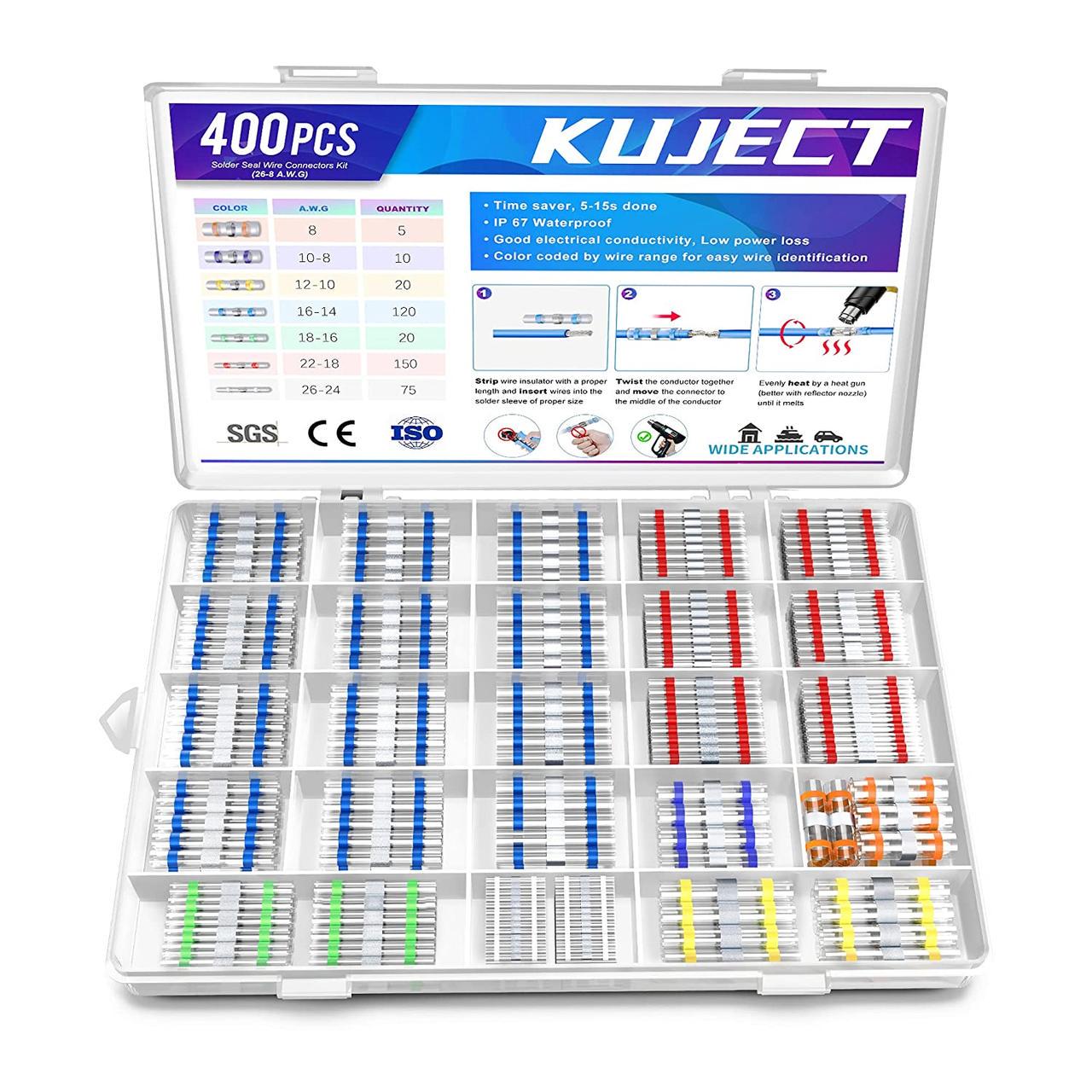 Гільзи термоусадні у кейсі 7 розмірів 400 шт. (H475)