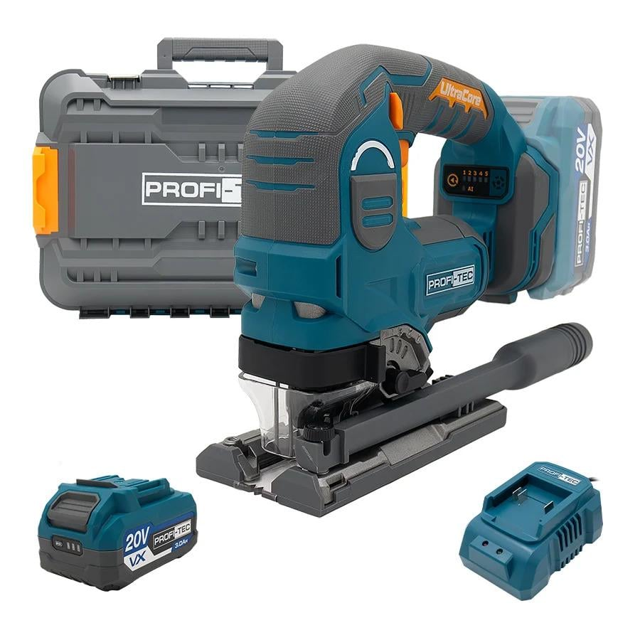 Лобзик аккумуляторный PROFI-TEC PJS120 1хPT2030VX 3,0 Aг с кейсом Зеленый (GR-06527)