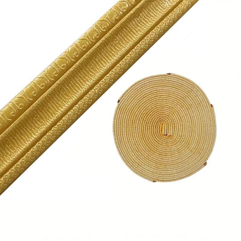 Плінтус гнучкий самоклеючий універсальний 230x5 см Золотистий (2743948095) - фото 10