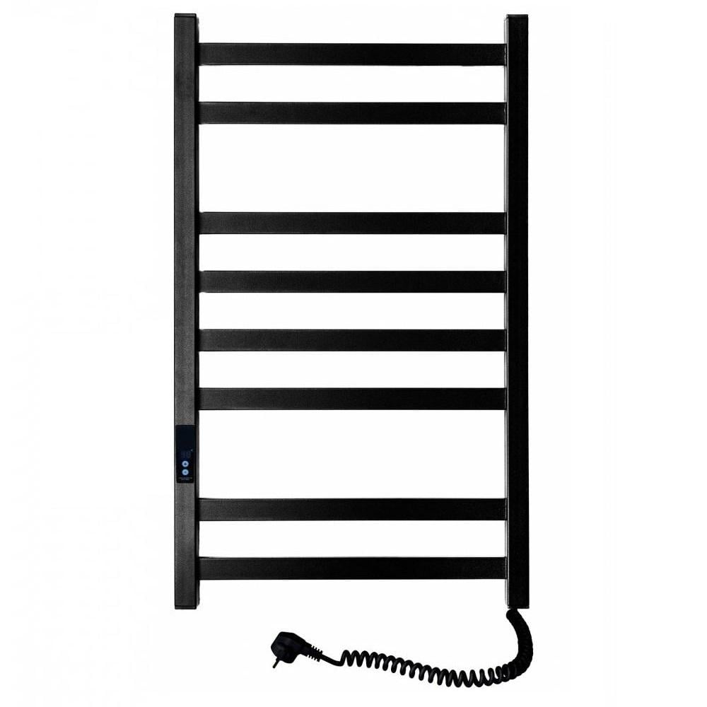 Полотенцесушитель электрический SANTAN лестница Авангард 480х800 правосторонний digital таймер Черный (115925)