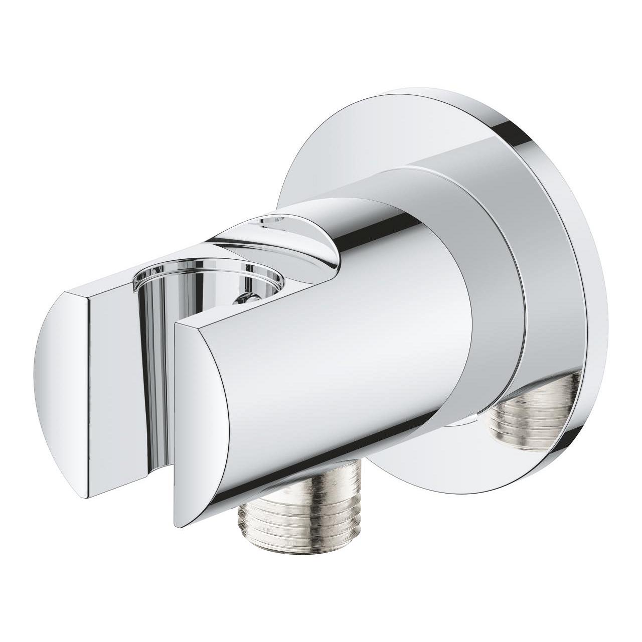 Подключение душевого шланга Grohe QuickFix Vitalio 26962001 с держателем для лейки Хром (227023) - фото 2