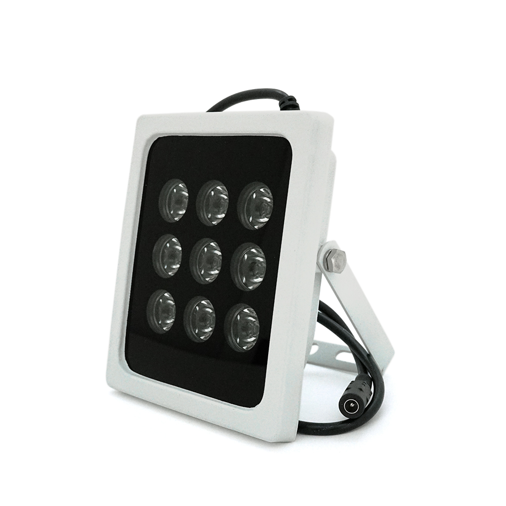 Прожектор инфракрасный VOLTRONIC LW9-50IR009-12 12 В 9 диодов для охраны и видеонаблюдения дальность 50 м угол 120° (33314)