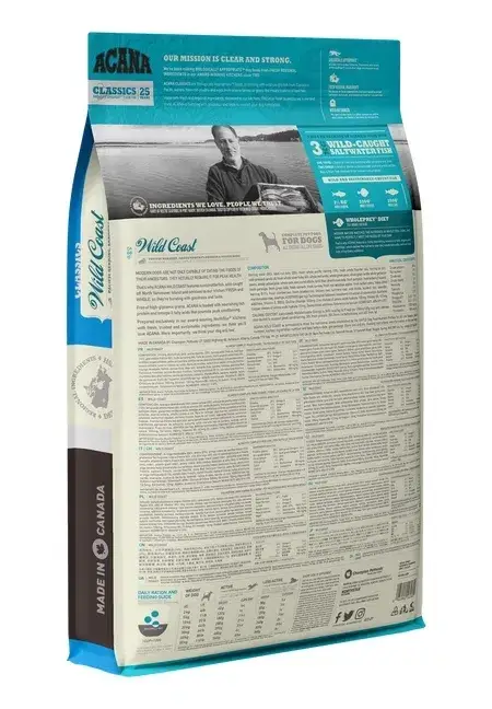 Корм сухий для собак усіх порід Acana Wild Coast Recipe з рибою (a56220) - фото 2
