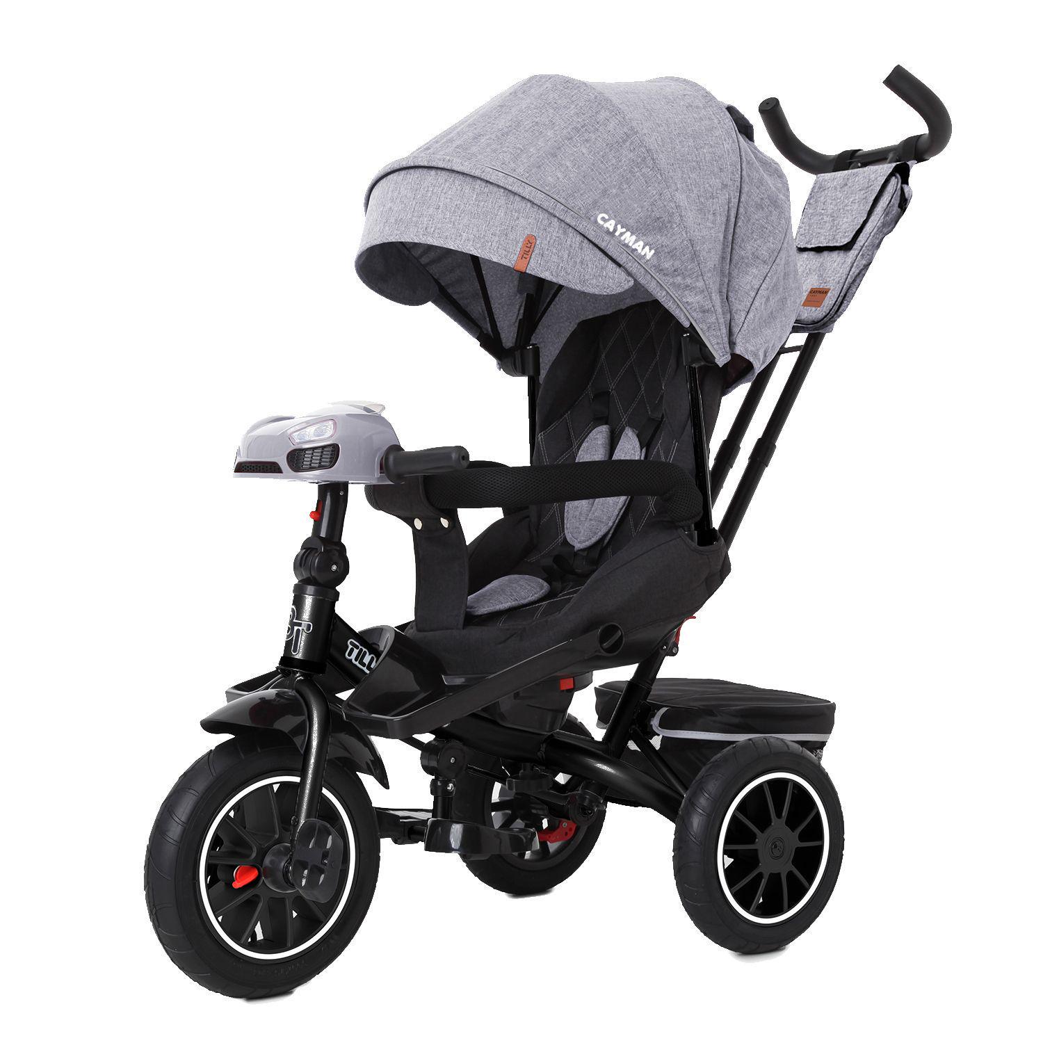 Велосипед дитячий триколісний TILLY CAYMAN T-381/7 з пультом та посиленою рамою Сірий (543042947) - фото 1 Велосипед дитячий триколісний TILLY CAYMAN T-381/7 з пультом та посиленою рамою Сірий (543042947) - фото 1