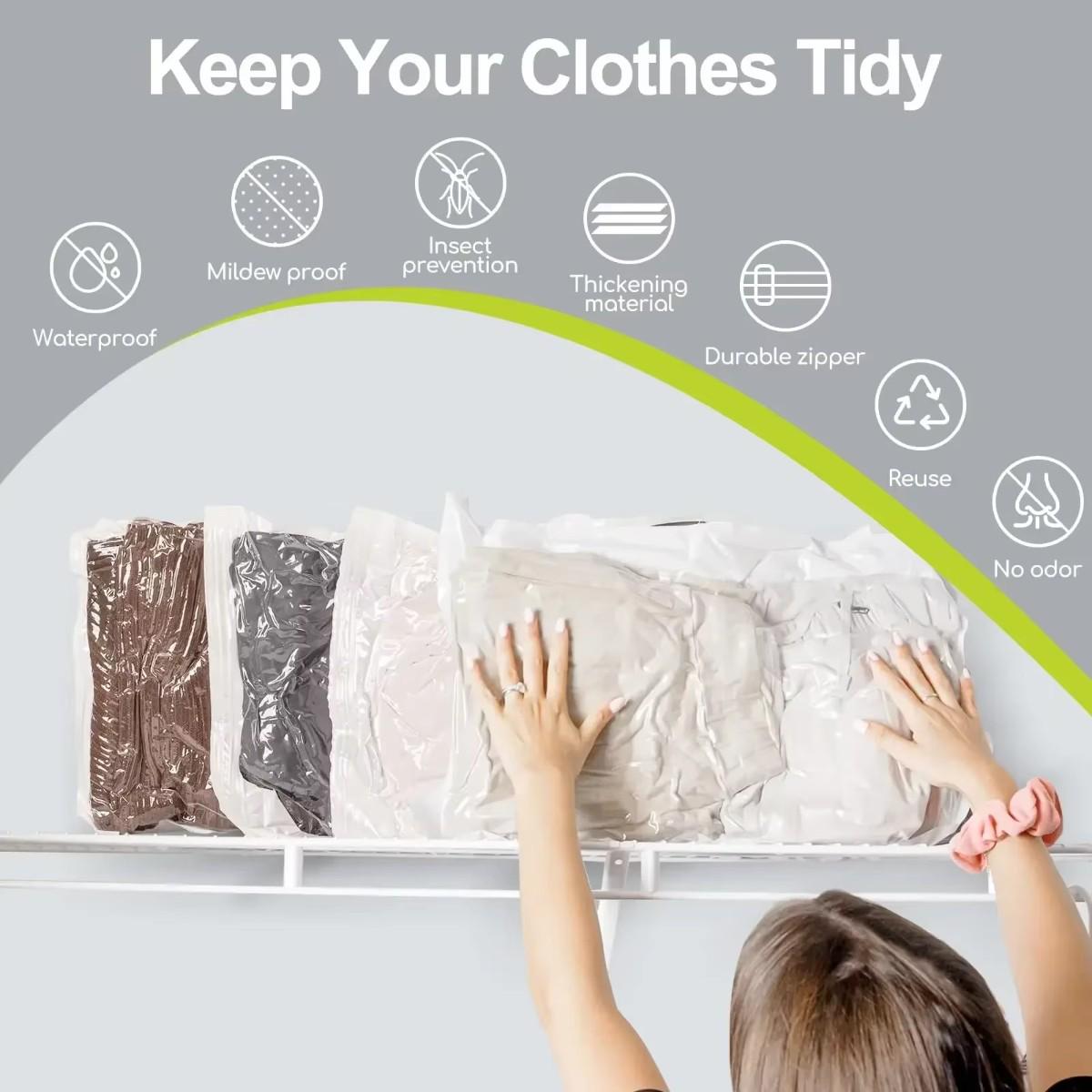 Набор вакуумных пакетов для одежды KITUA 8 шт. - фото 7 Набор вакуумных пакетов для одежды KITUA 8 шт. - фото 7