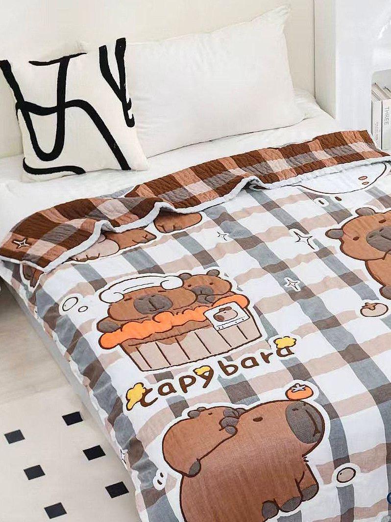 Покрывало муслиновое Colorful Home Capybara 150x200 см Capybara (27436105)