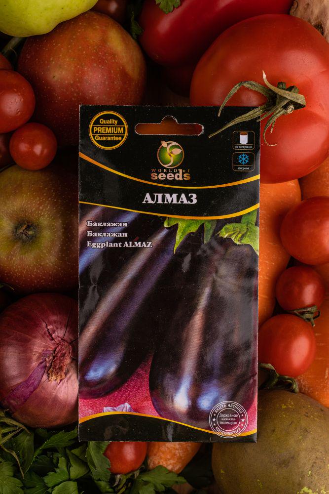 Cемена World of Seeds Баклажан Алмаз 0,2 г (125629)