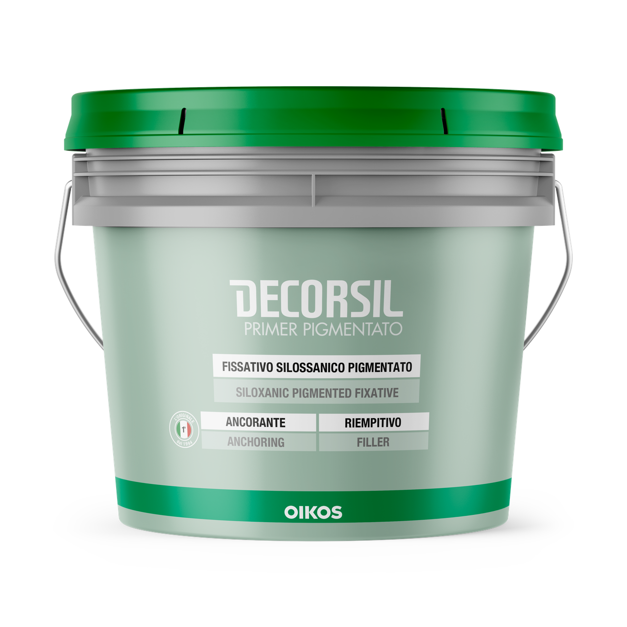 Грунтовка для наружных поверхностей акриловый Oikos DECORSIL PRIMER PIGMENTATO 4 л (2493479371)