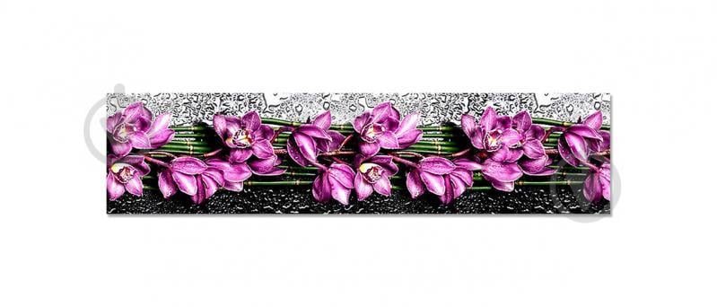 Наклейка вінілова фартух кухонний Zatarga "Фіолетові Орхідеї" 600х2500 мм (Z181321)