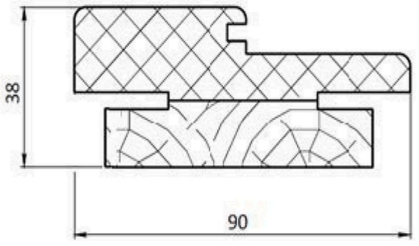 Дверна коробка сендвіч 90х38 мм Біла емаль - фото 2 Дверна коробка сендвіч 90х38 мм Біла емаль - фото 2