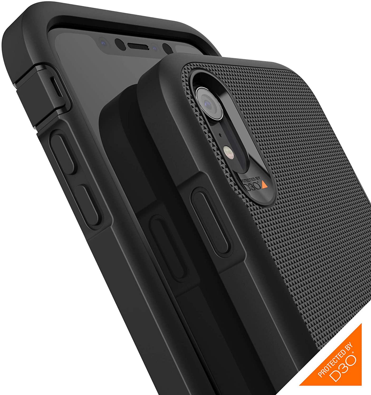 Чехол противоударный Gear4 Platoon для iPhone XR 6.1" Black - фото 13