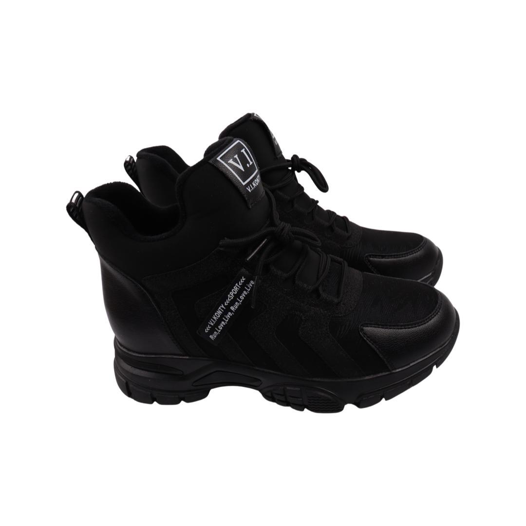 Ботинки женские Vikonty из текстиля р. 37 Черный (333-22DHS)