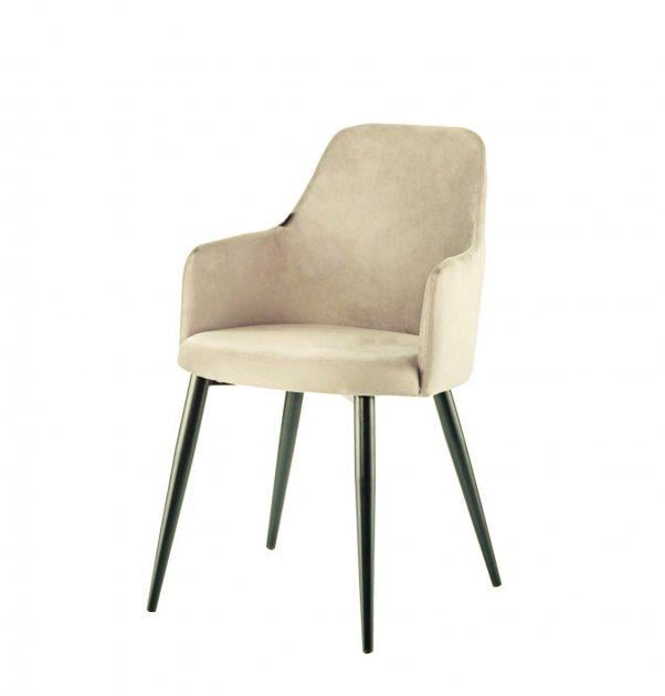 Кресло обеденное MILA VELVET 500х450х820 мм Бежевый