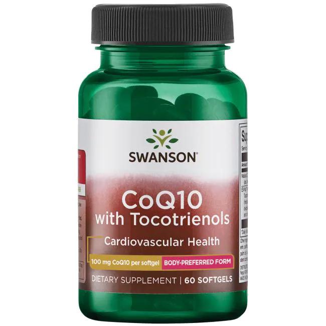 Натуральная добавка Swanson CoQ10 with Tocotrienols 100 мг 60 капс. (7250)