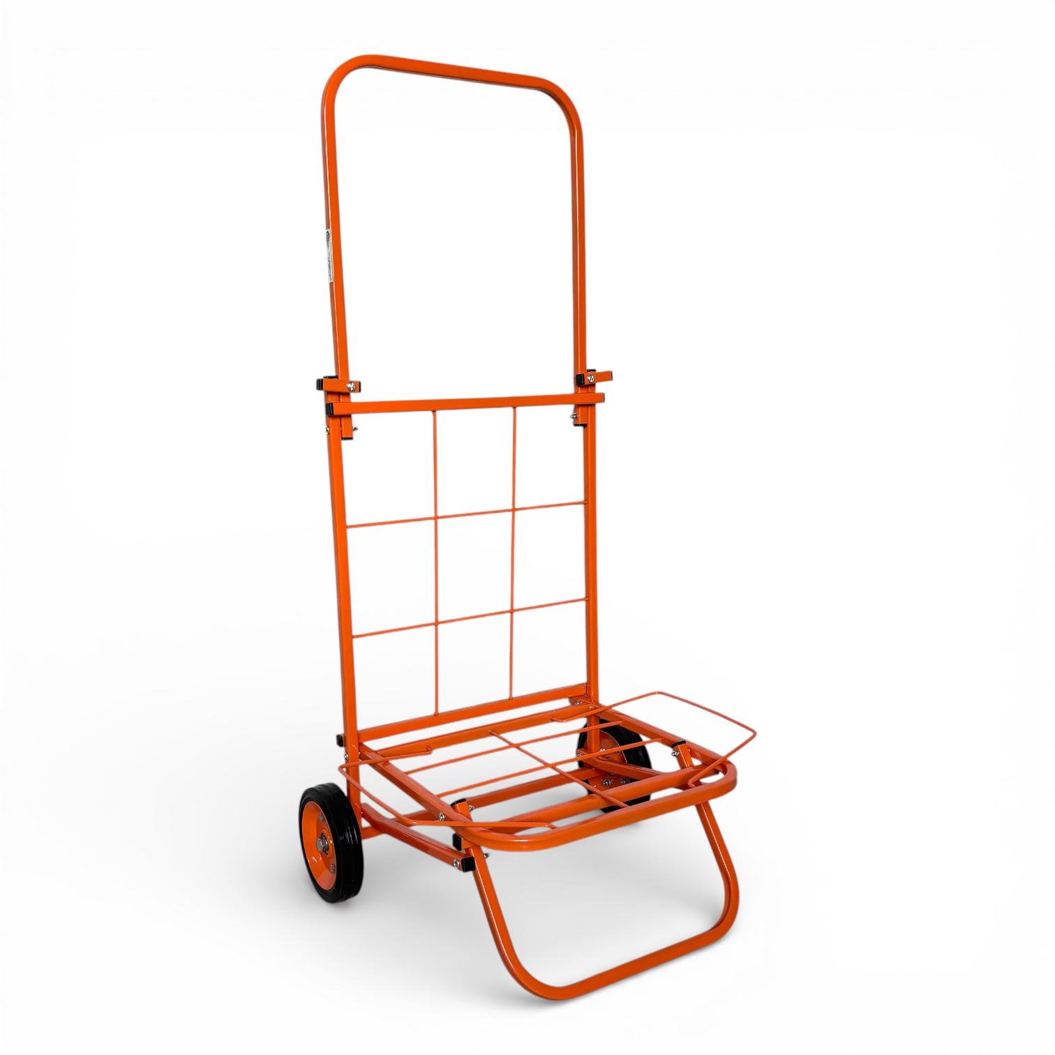 Хозяйственная тележка Міць с усиленными колесами раскладная большая Оранжевый (31236778)