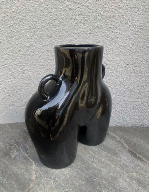 Ваза LOVE 26х24 см Черный глянец