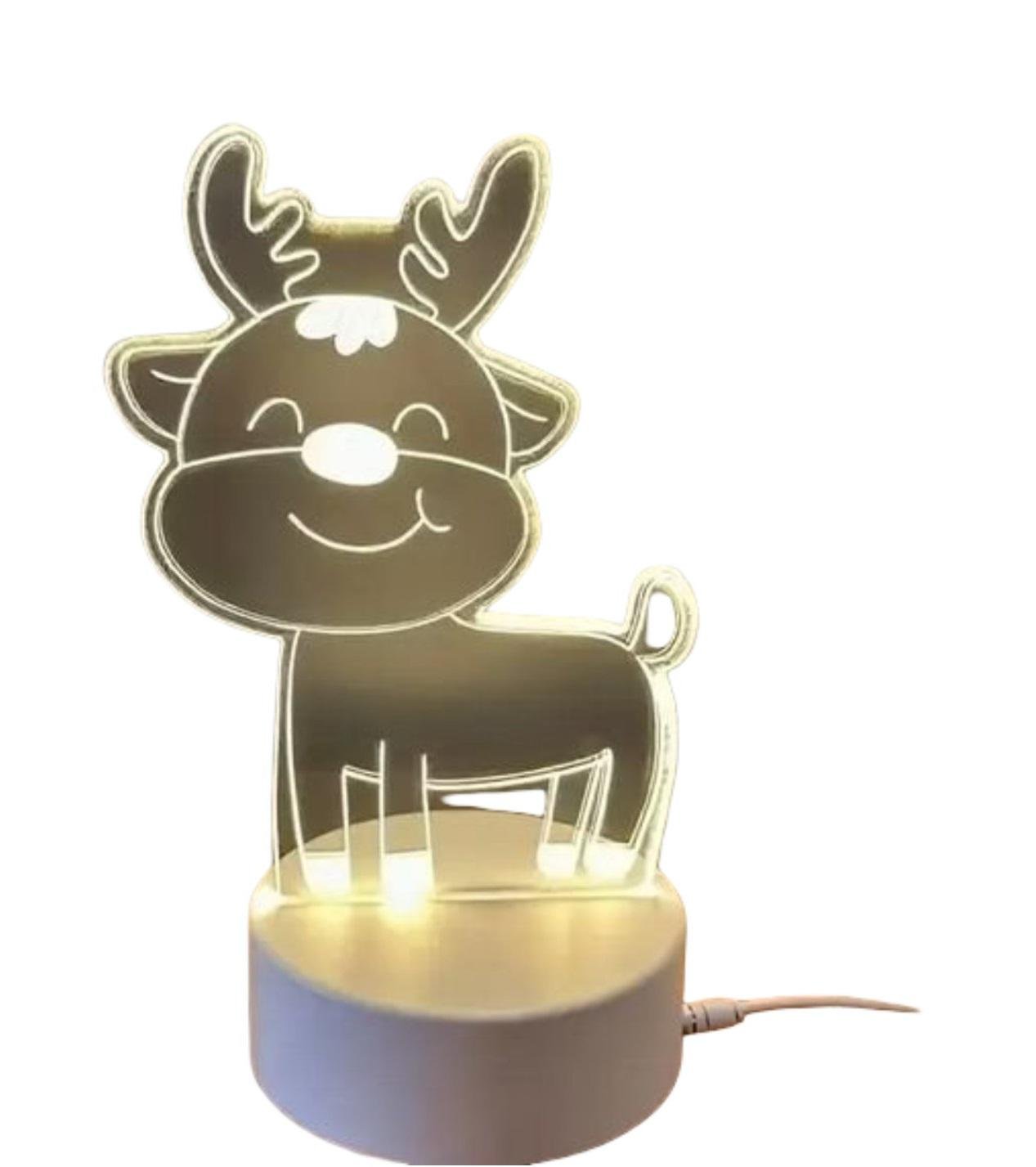 Ночник настольный 3D Олень от USB (SAM-3490)