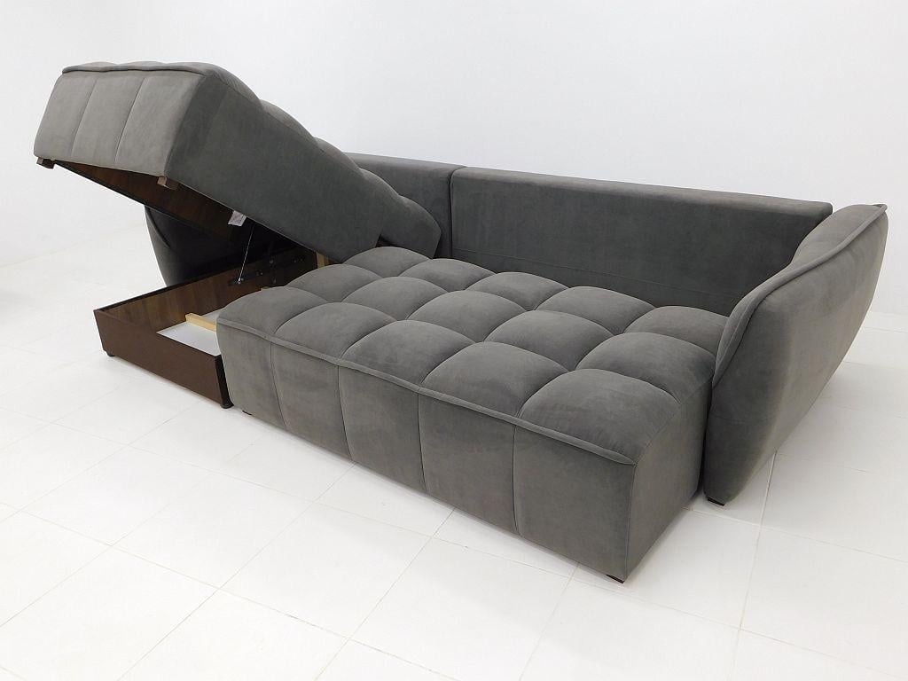 Диван розкладний у вітальню/спальню кутовий Вуді Конті з короткою боковиною дерево/ламінована ДСП/тканина Сірий - фото 6 Диван розкладний у вітальню/спальню кутовий Вуді Конті з короткою боковиною дерево/ламінована ДСП/тканина Сірий - фото 6