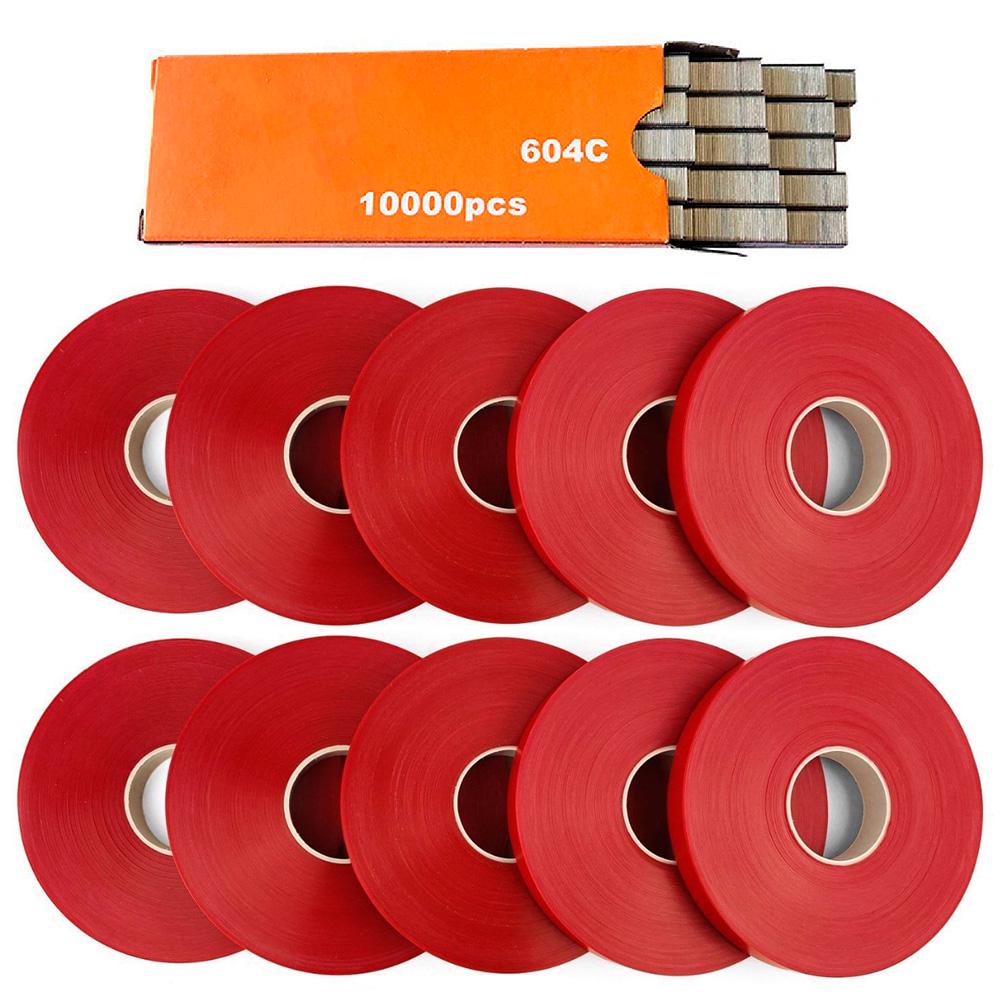 Набір розхідників для садового підв'язувача 10 рулонів стрічки 10000 скоб (29164489)