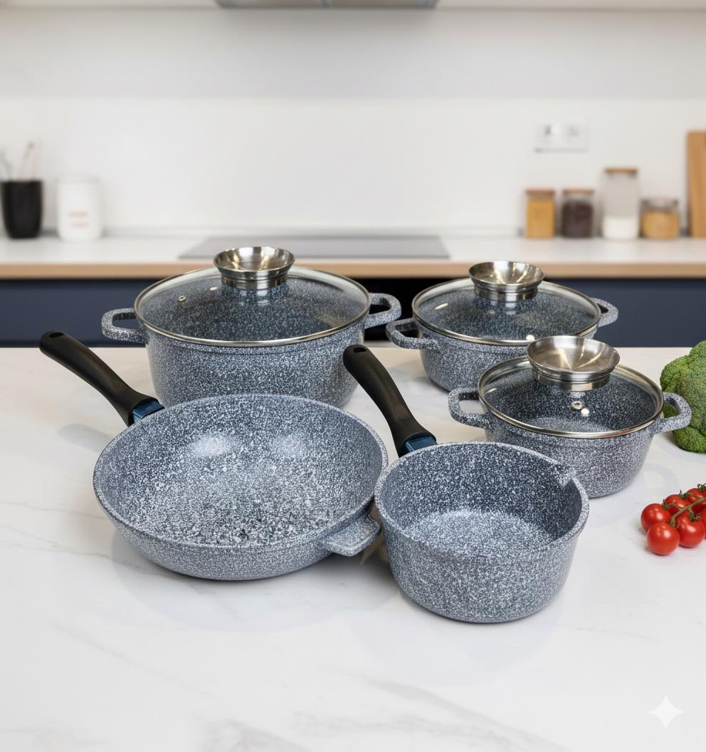 Набір каструль Edenberg EB-8110 3 каструлі/сковорода/ківш 8 пр. (31454502)