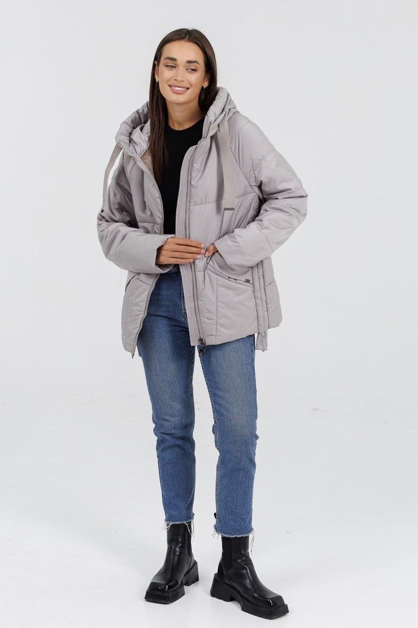 Куртка жіноча 236d на флісі р. 50 Айворі