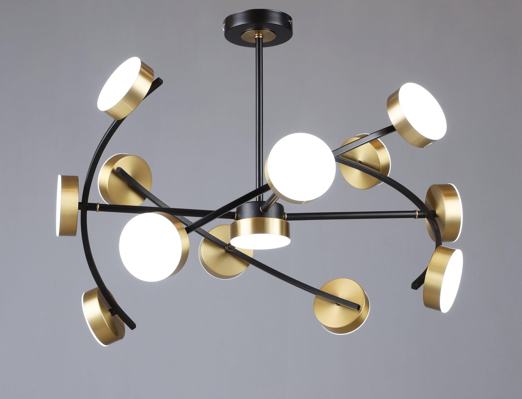 Люстра светодиодная акриловая Sirius B N6340/13 BK/COP Люстра светодиодная акриловая Sirius B N6340/13 BK/COP