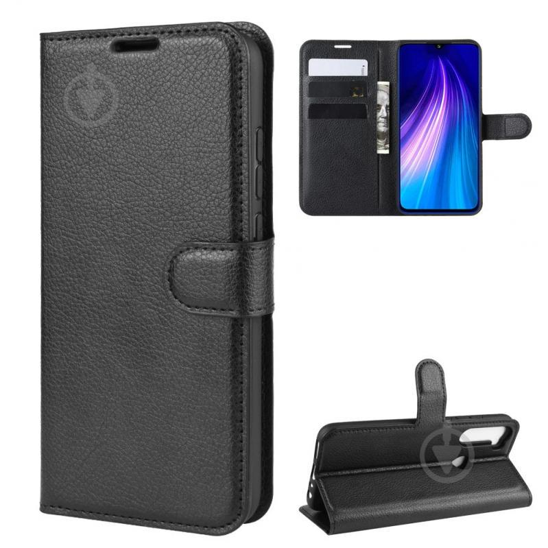 Чохол-книжка Litchie Wallet для Xiaomi Redmi Note 8 Black (hub_iLGS66650) - фото 3