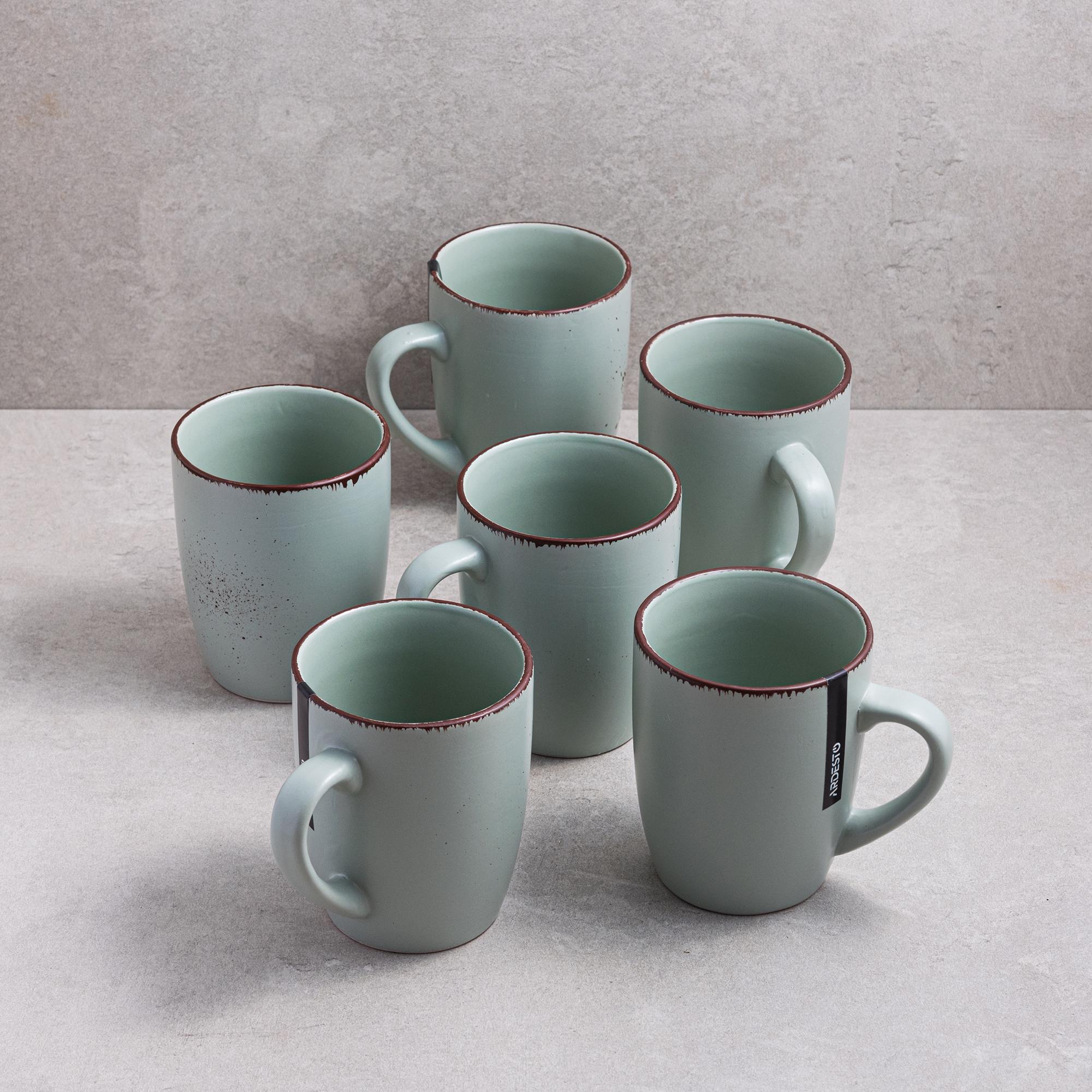 Набор чашек Ardesto Lucca Illusion 360 мл 6 шт. Blue (AR2936BMC)