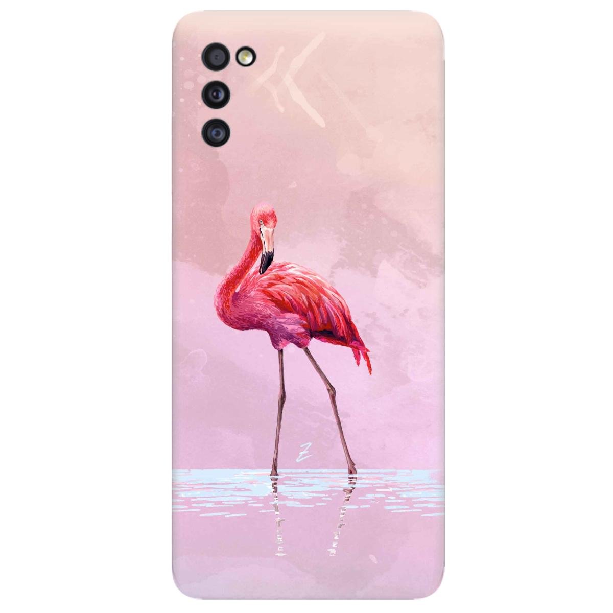 Силиконовый чехол Zorrov для Samsung Galaxy A41 - Flamingo (14120040065088974)