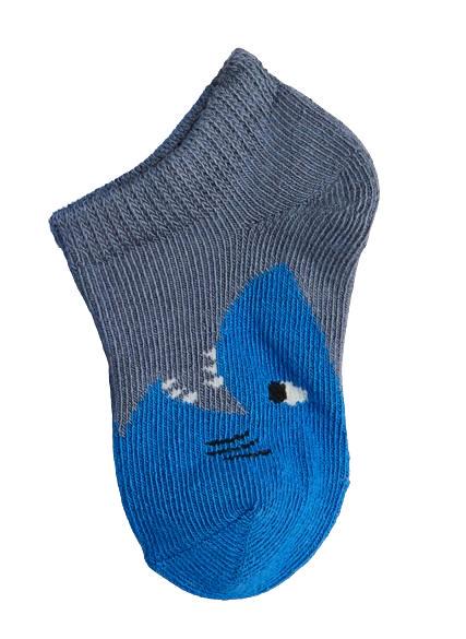 Носки H&M 1211148 Акула р. 21-23 Серый/Синий