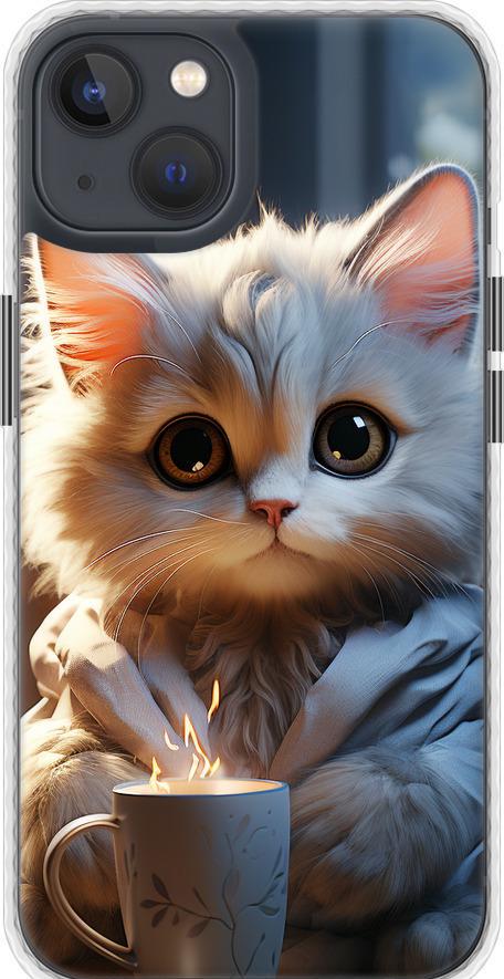 Чехол на iPhone 13 White cat (5646pm-2374-42517) Чехол на iPhone 13 White cat (5646pm-2374-42517)