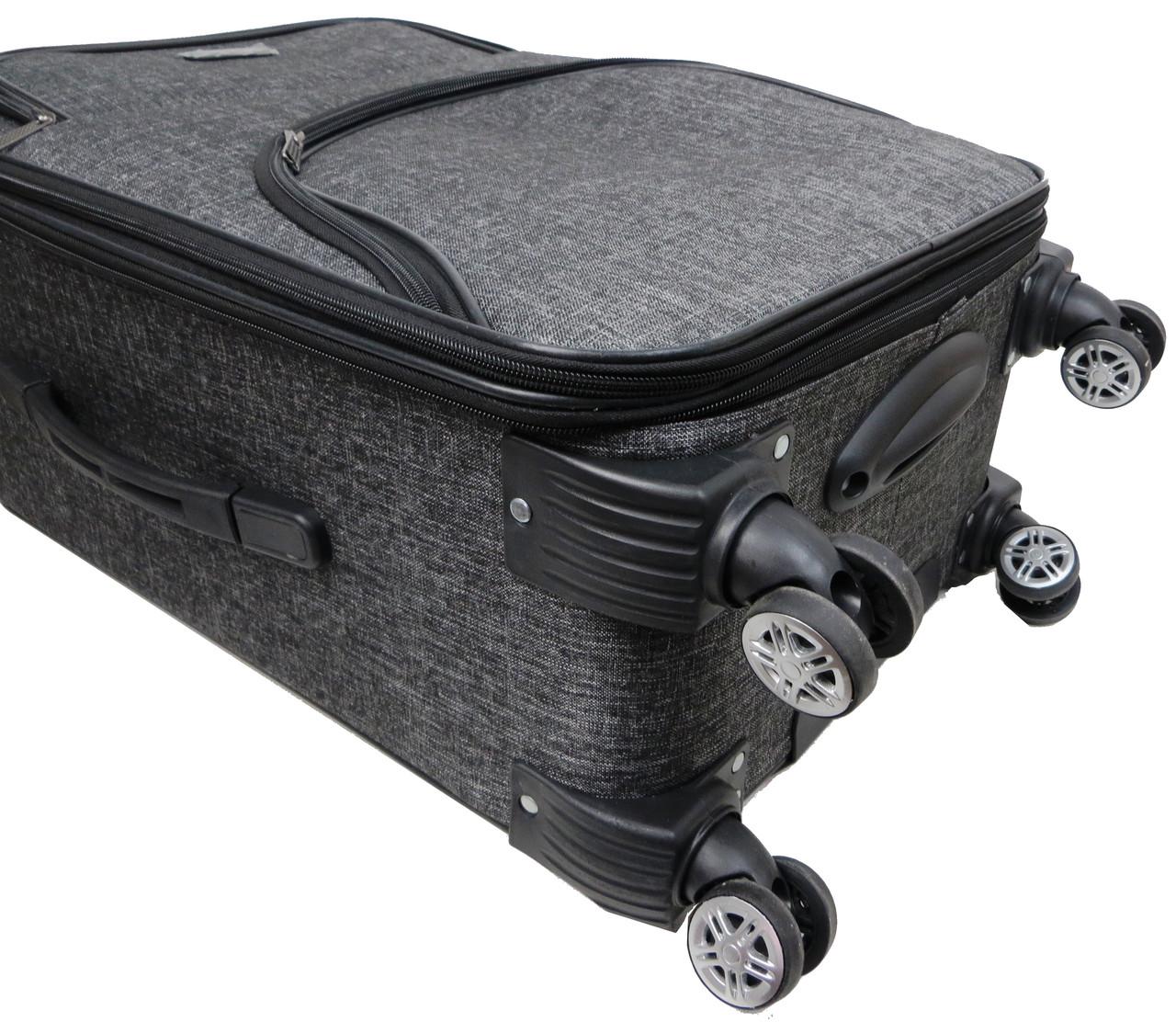 Валіза середня тканинна Gedox М на колесах 67 л Сірий - фото 6 Валіза середня тканинна Gedox М на колесах 67 л Сірий - фото 6