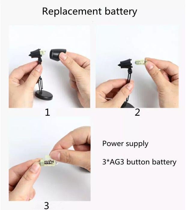 Лампа мини для чтения книг с креплением Белый - фото 5