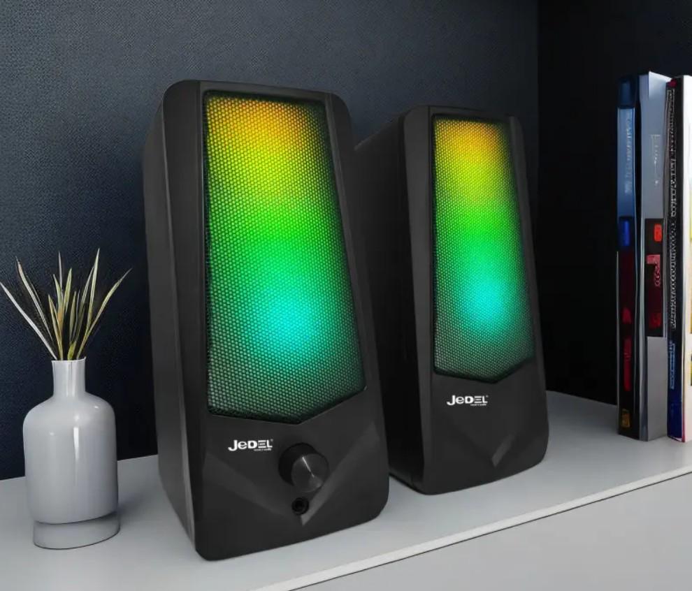 Колонки для ПК з RGB підсвіткою Jedel S-523 USB-живлення з Bluetooth та RGB-підсвіткою (730) - фото 3