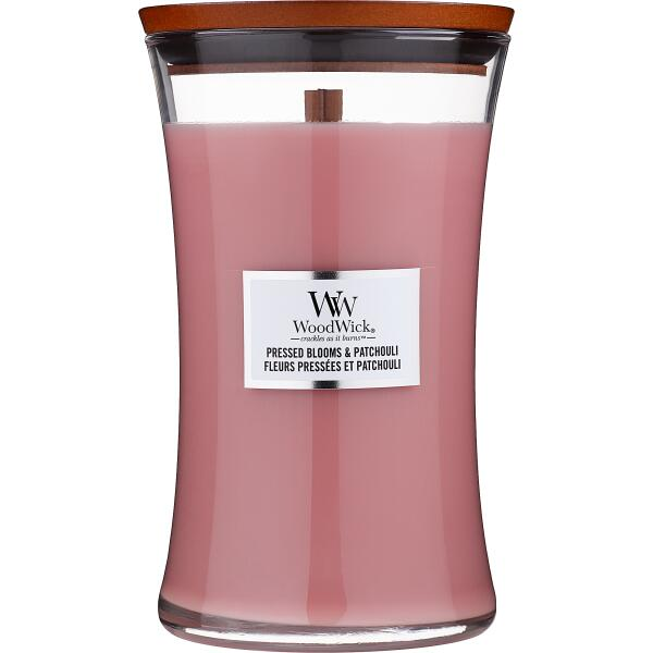 Свеча ароматическая Woodwick Large Pressed Blooms&Patchouli с ароматом цветов 609 г (1579765228)