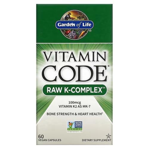 Витамин K Garden of Life Vitamin Code RAW K-Complex 60 капс. (GOL-11651)