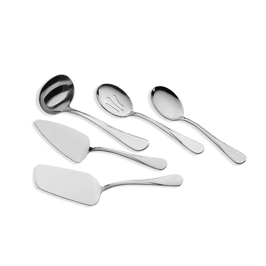 Набор кухонных принадлежностей для сервировки из нержавеющей стали 5 пр. (MR-1536)