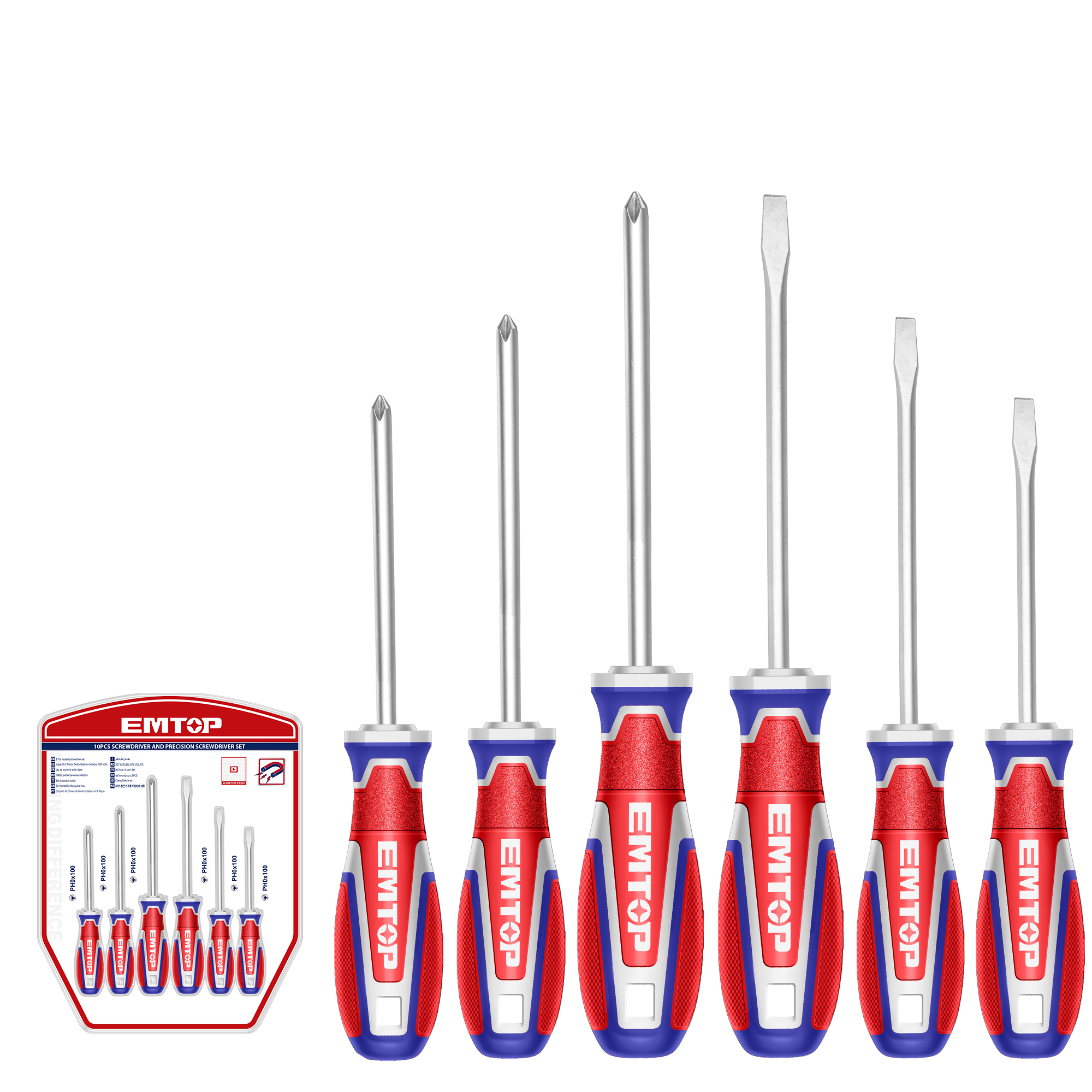 Набор отверток EMTOP ESST0621 6 шт.