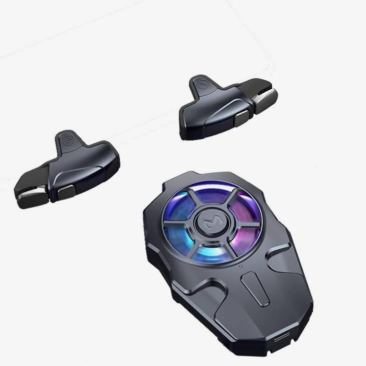 Джойстик макросный для смартфона с кулером охлаждения Memo AK03 игровые кнопки Black (18539)