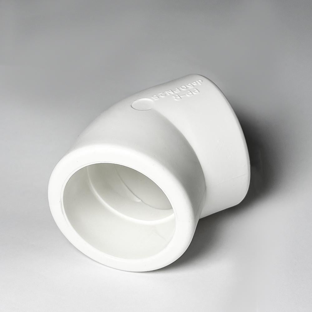 Кут SANTAN 45° 50 мм PP-R Білий (115400) - фото 3 Кут SANTAN 45° 50 мм PP-R Білий (115400) - фото 3