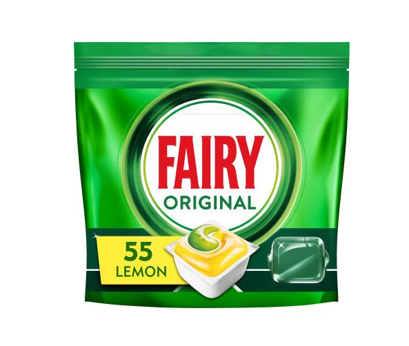 Таблетки для посудомийних машин безфосфатні Fairy All in One Lemon 55 шт. (8006540726914) - фото 1
