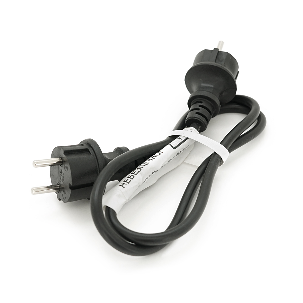 Кабель для подключения генератора с двумя литыми вилками 3100 Вт 14А 250В 2х1,5 мм 1 м (YUT_V9865) - фото 2